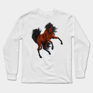 Rearing Majestic Horse Long Sleeve T-Shirt